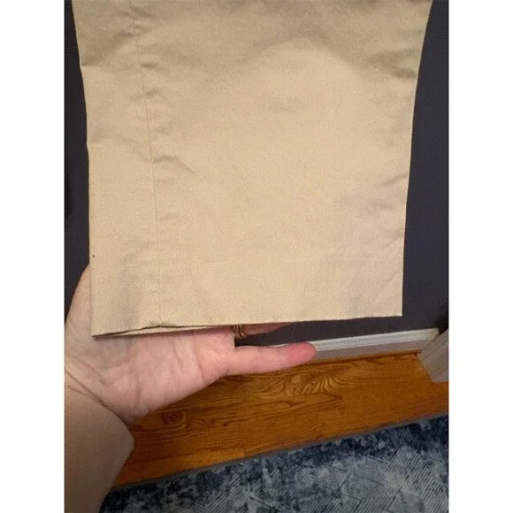 Tommy Hilfiger Sailor Pants Womens 16 Beige High Rise Side Zip Wide Leg - Picture 5 of 9